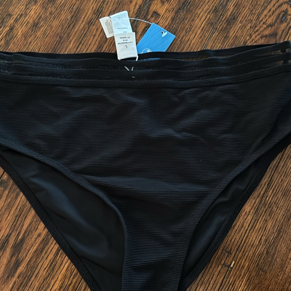 Cupshe Elegant Black Bikini Bottom